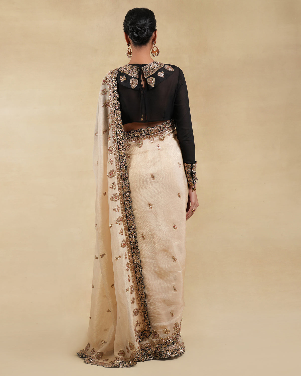 Siyah Sona Saree Set