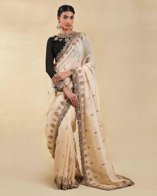 Siyah Sona Saree Set
