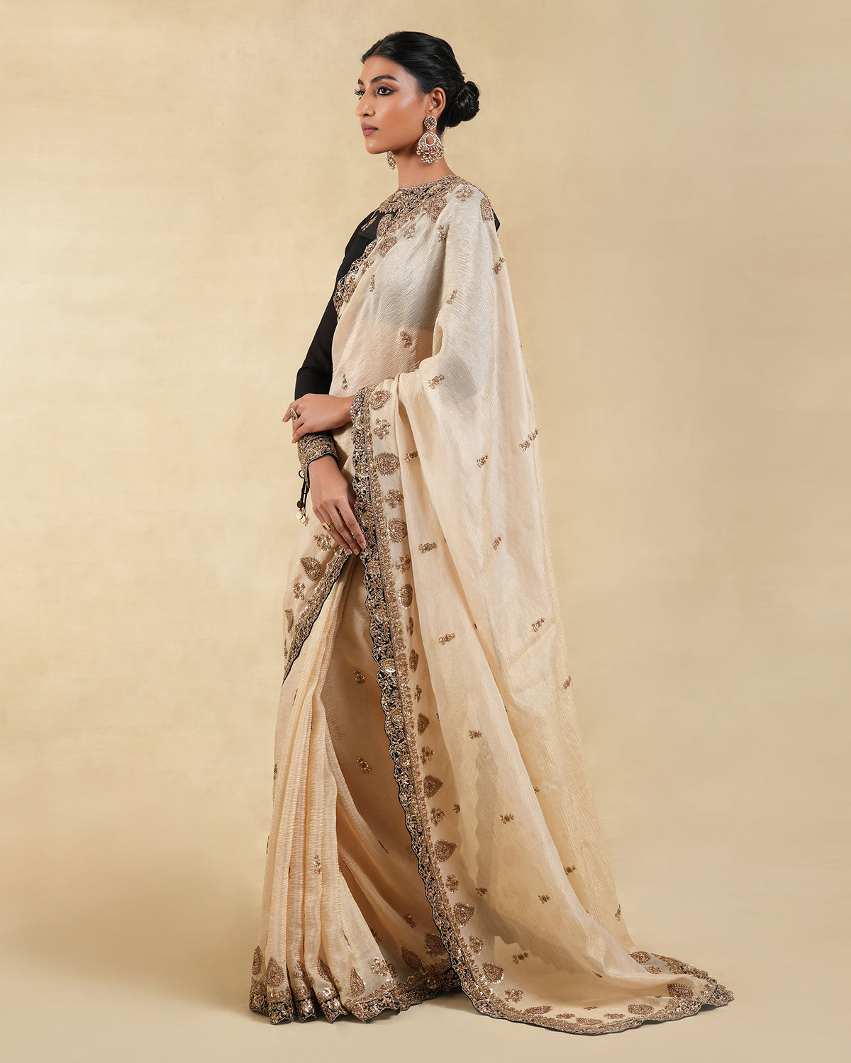 Siyah Sona Saree Set