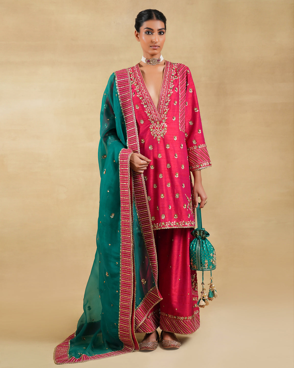 Shabnam Short Kurta Set