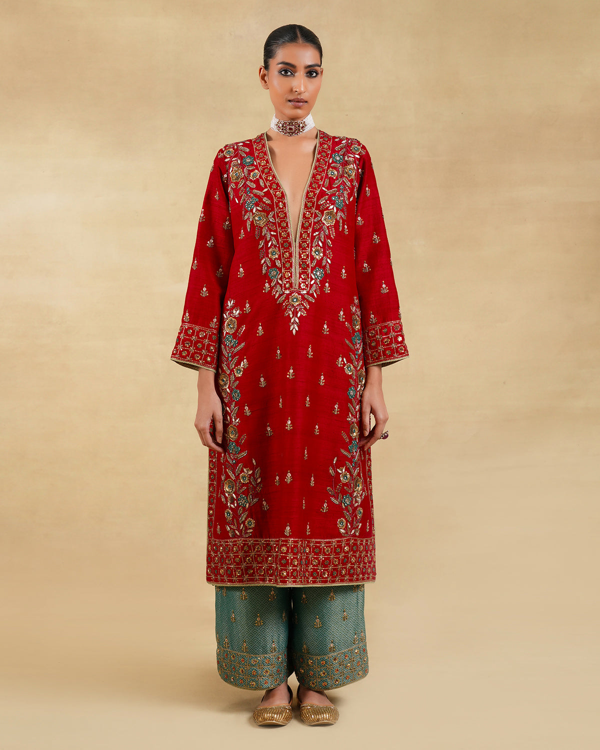 Gulrang Long Kurta Set