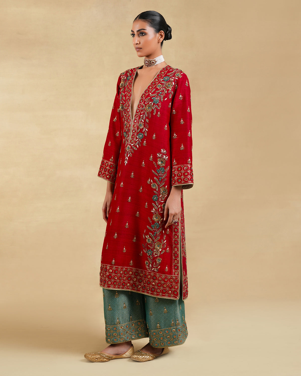 Gulrang Long Kurta Set