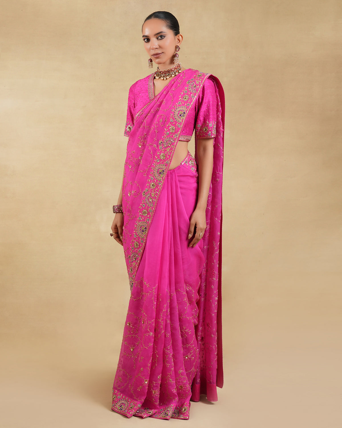 Gulbahaar Saree Set