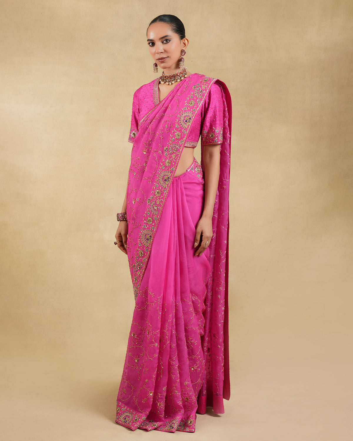 Gulbahaar Saree Set
