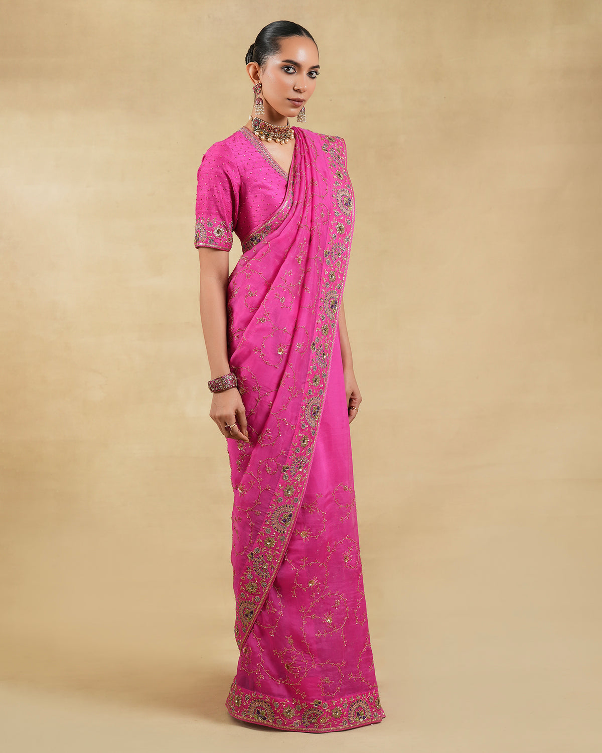 Gulbahaar Saree Set