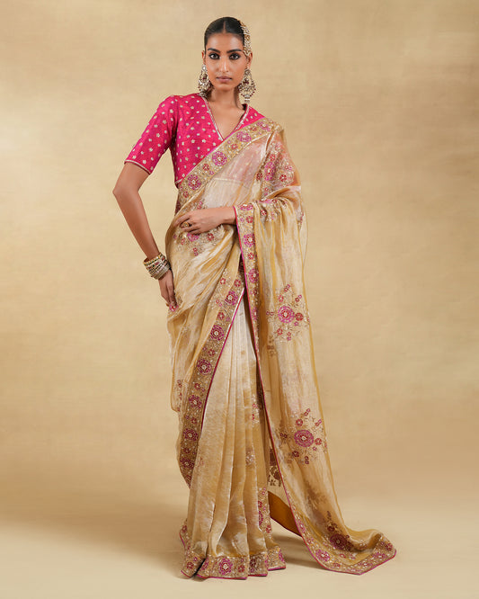 Guldaudi Saree Set