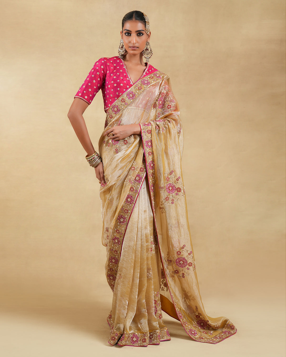 Guldaudi Saree Set