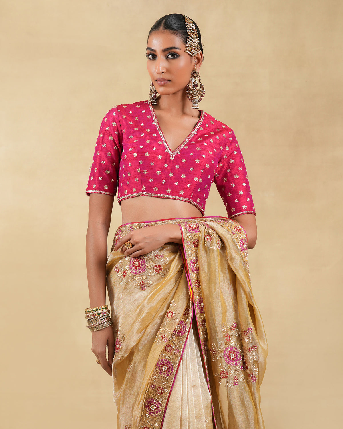 Guldaudi Saree Set