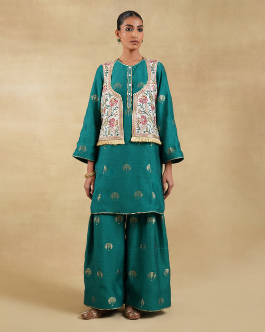 Rafia Short Kurta Set