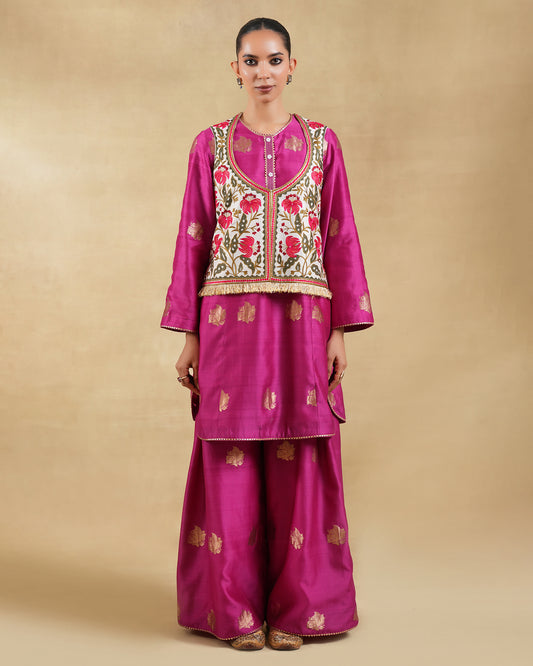 Rafia Short Kurta Set