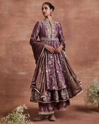 mayra anarkali set purple