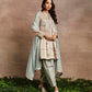 naba kurta set peach