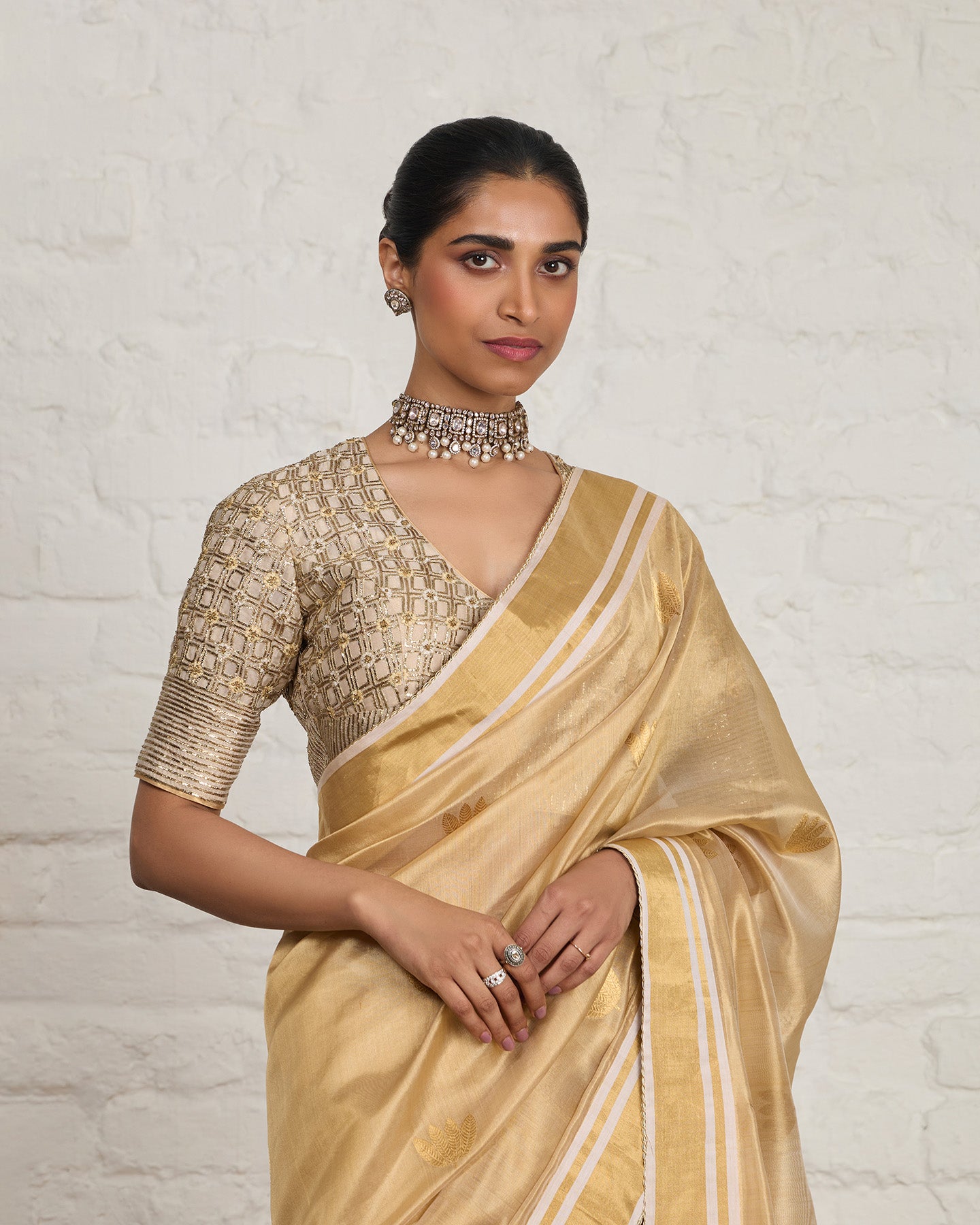 Lila Saree Set