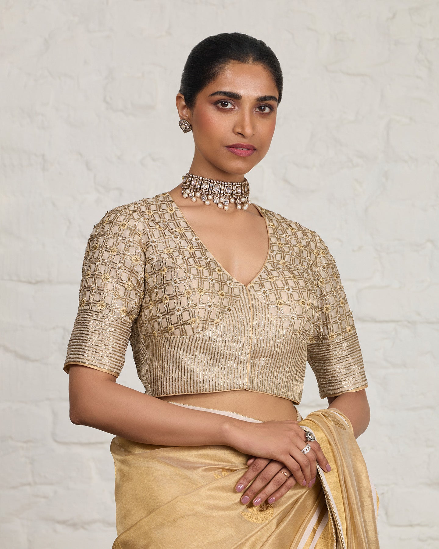 Lila Saree Set