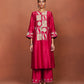 Oor Deep Red Long Kurta Set