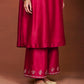 Oor Deep Red Long Kurta Set