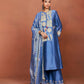 Oor Medium Blue Long Kurta Set