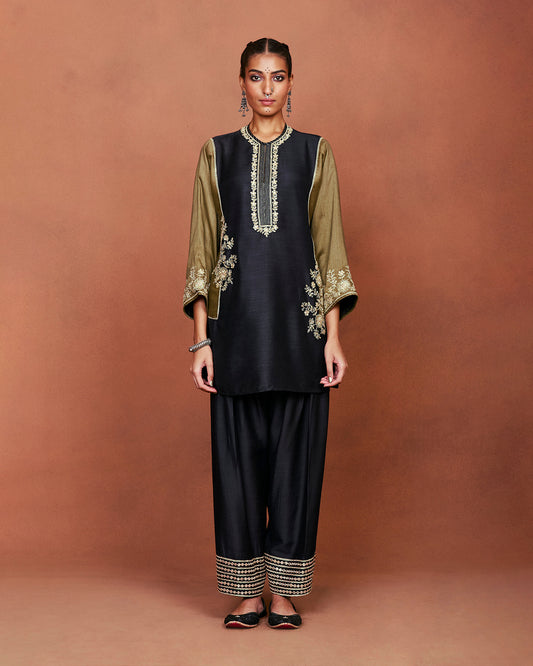 Shai Black Tunic Set