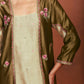 Leya Olive Green Long Kurta Set