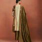 Leya Olive Green Long Kurta Set