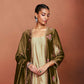 Leya Olive Green Long Kurta Set