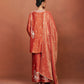 Azi Rusty Orange Short Kurta Set
