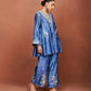 Azi Medium Blue Short Kurta Set
