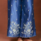 Azi Medium Blue Short Kurta Set