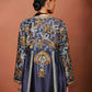 Nira Charcoal Grey Long Kurta Set