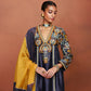 Nira Charcoal Grey Long Kurta Set