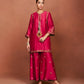 Zoa Deep Red Short Kurta Set