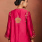 Zoa Deep Red Short Kurta Set