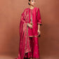Zoa Deep Red Short Kurta Set