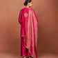 Zoa Deep Red Short Kurta Set