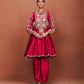 Rai Red Short Anarkali Set