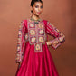 Rai Red Short Anarkali Set