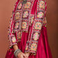Rai Red Short Anarkali Set