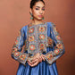 Rai Blue Short Anarkali Set