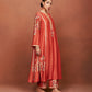 Amu Rusty Orange Long Kurta Set