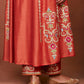 Amu Rusty Orange Long Kurta Set