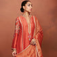 Amu Rusty Orange Long Kurta Set
