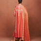 Amu Rusty Orange Long Kurta Set