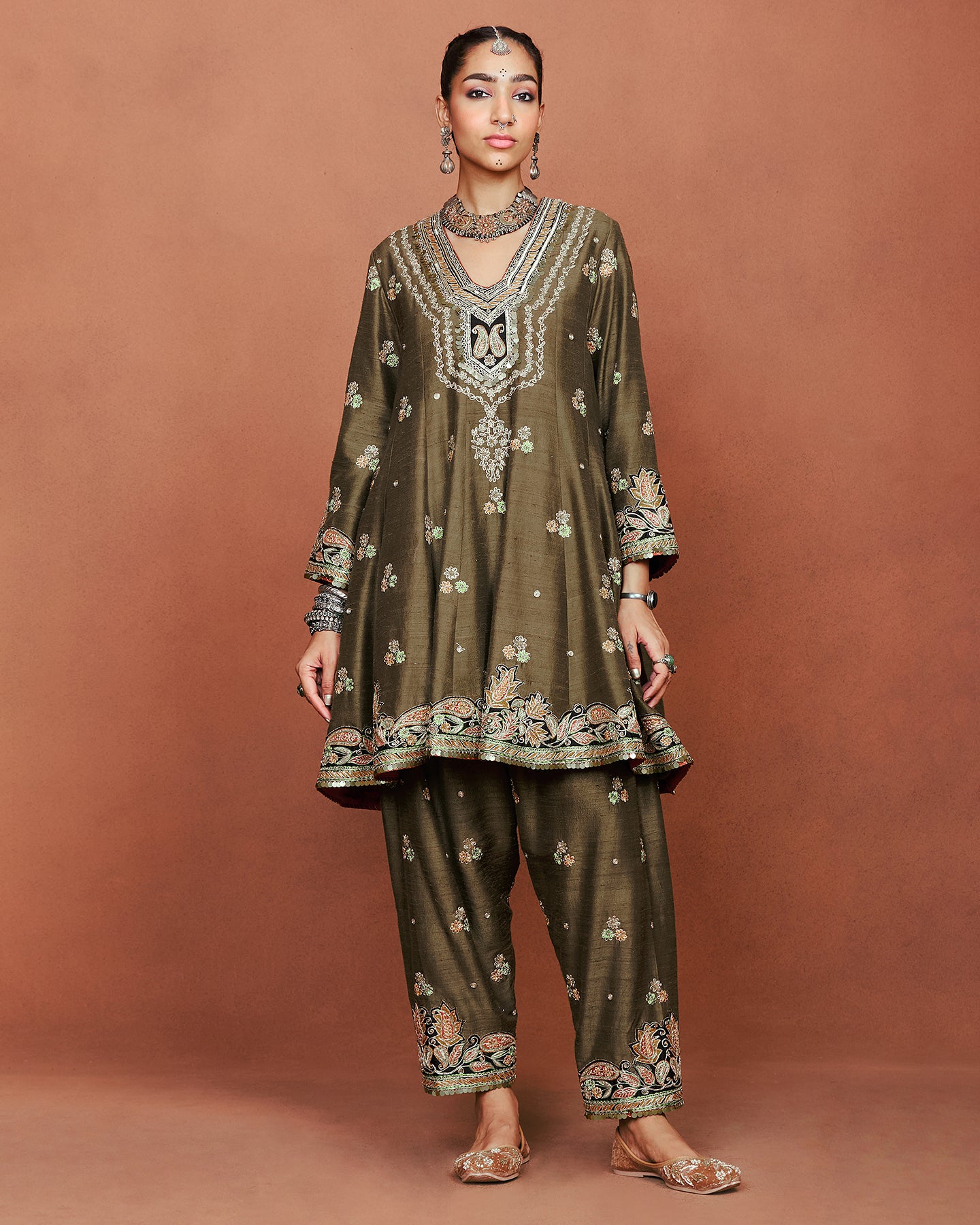 Kohra Short Anarkali Set