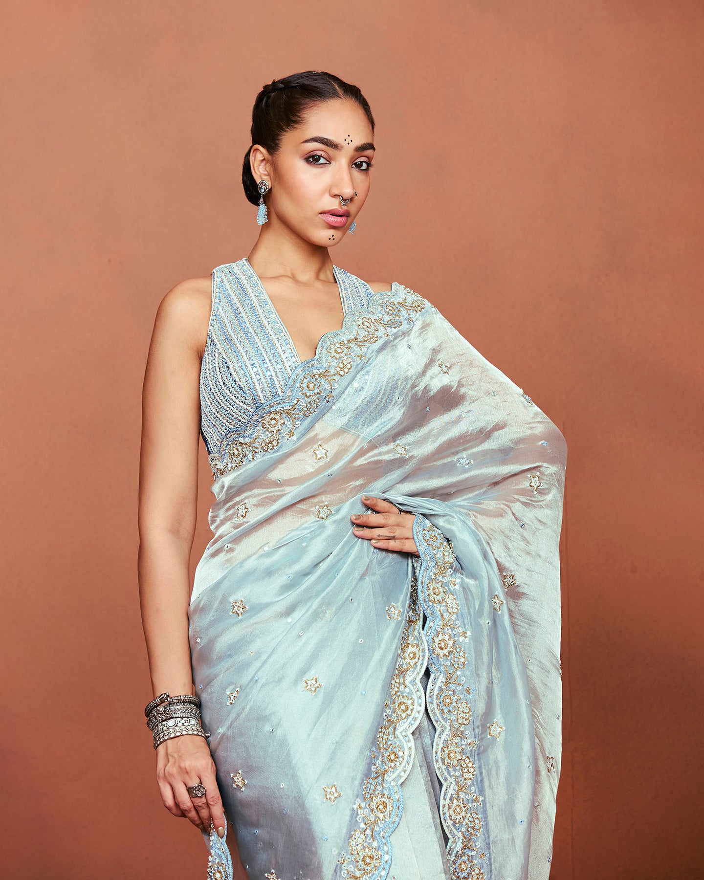 Neel Saree Set