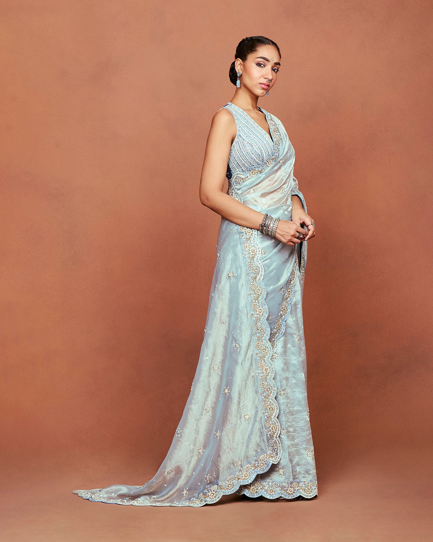 Neel Saree Set