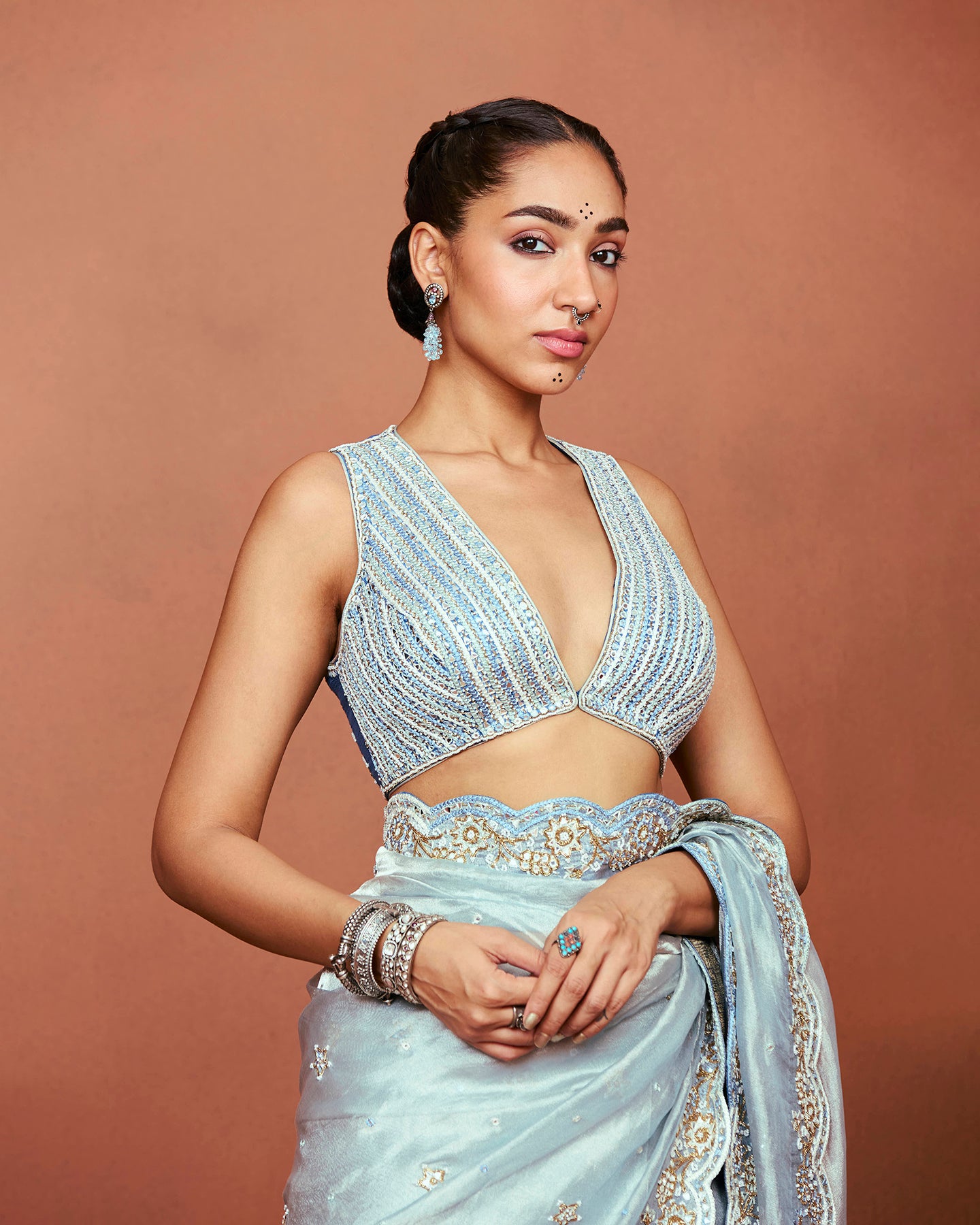Neel Saree Set