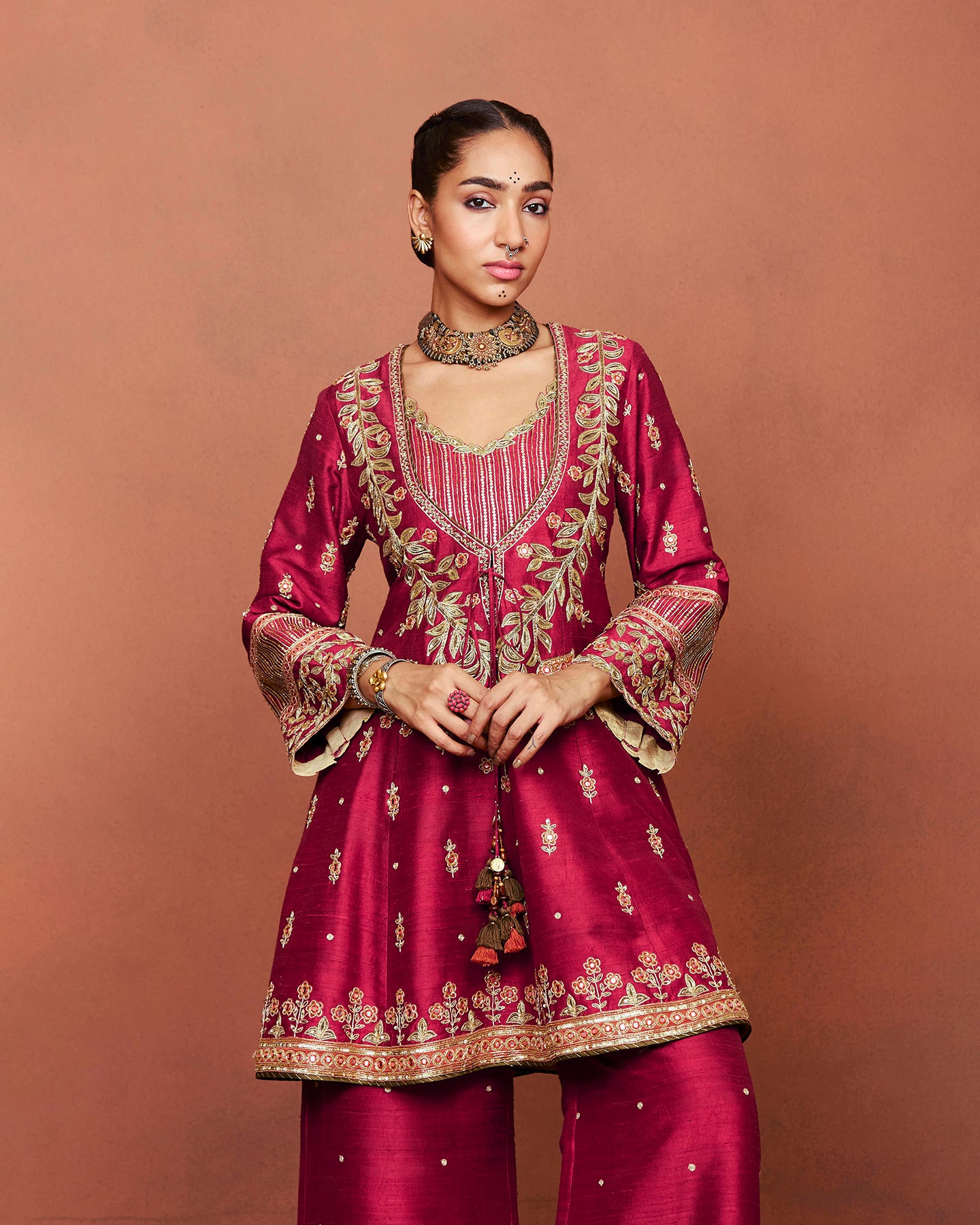 Zaavia Short Anarkali Set