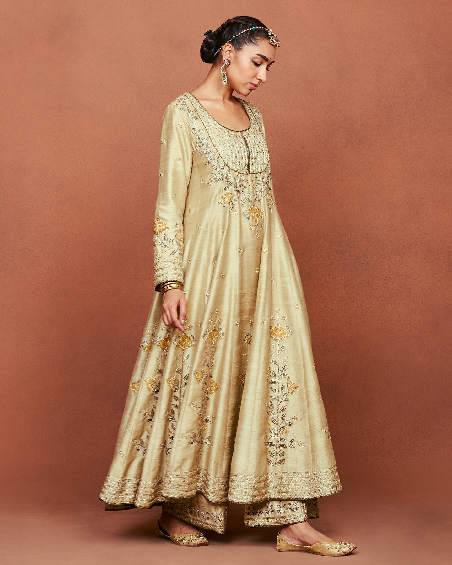 Zulekha Long Anarkali Set