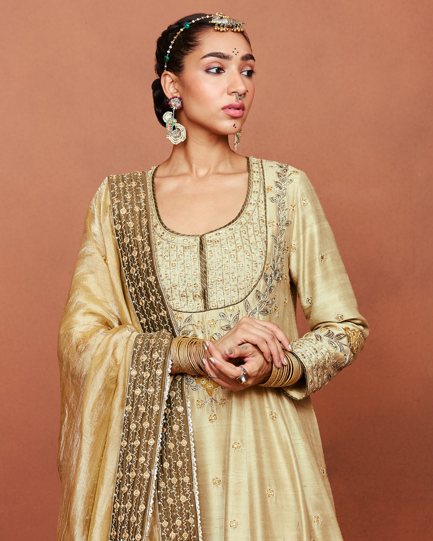 Zulekha Long Anarkali Set
