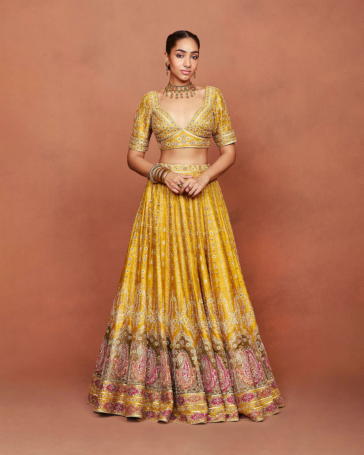 Rajbai Lehenga Set